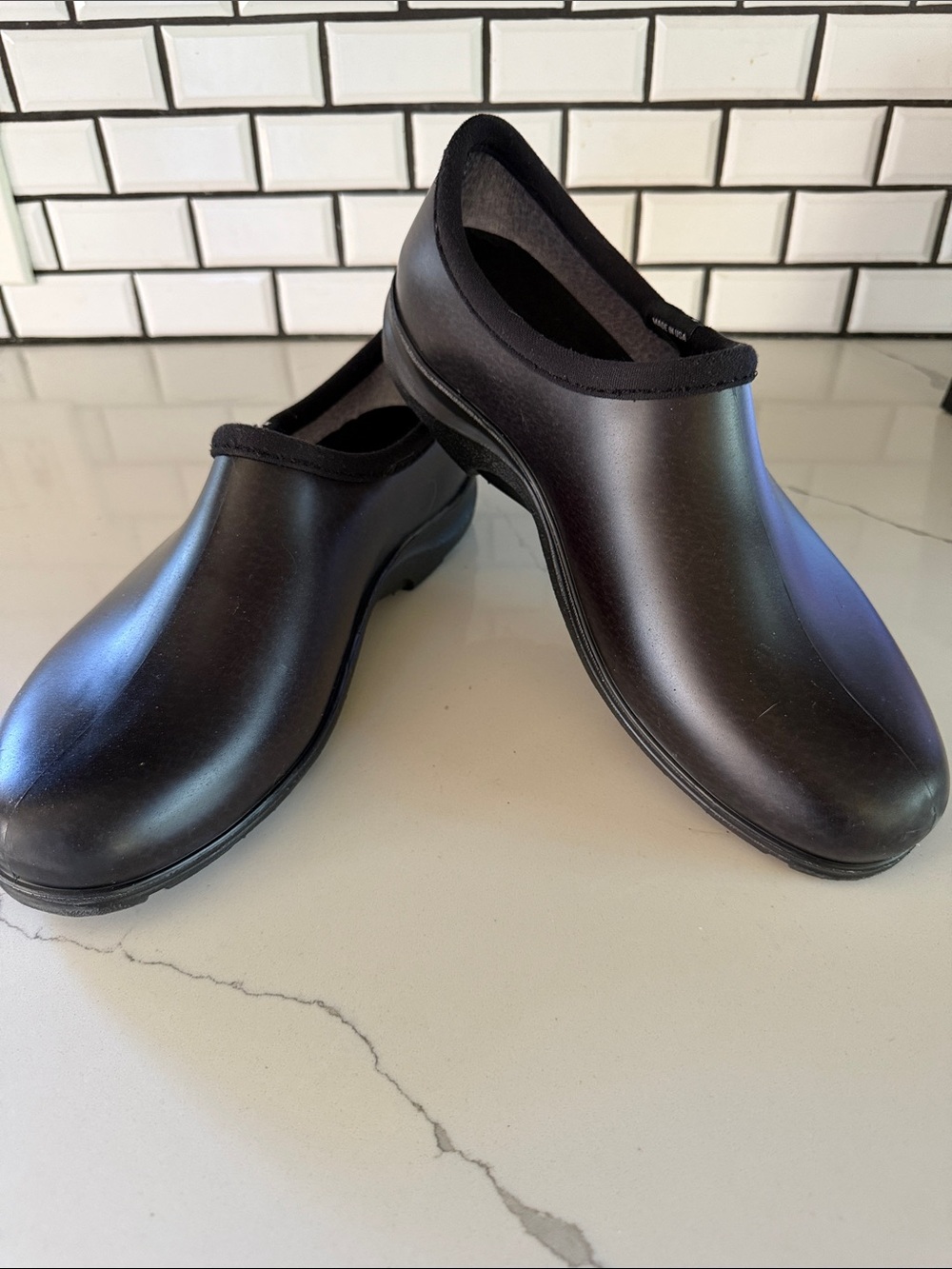 Sloggers Men's Black Waterproof Rain & Garden Shoes, LIKE NEW CONDITION Sz 10